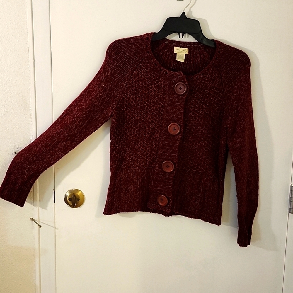 Kenji Natural Burgundy sweater